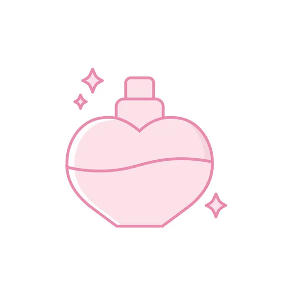 Isolerad parfymflaska ikon fylla design — Stock vektor