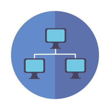 Bilgisayar simgesi blok vektör tasarımı