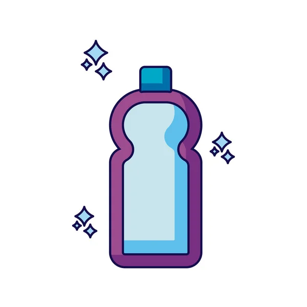 Isolated detergent bottle detailed design — Vetor de Stock