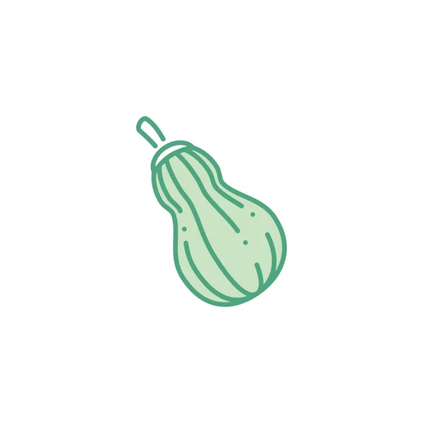 Vegetable zucchini fill style icon — Wektor stockowy