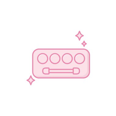 İzole edilmiş göz farı dolgu tasarımı