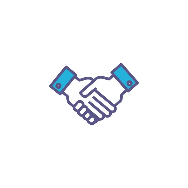 Team holding hands fill style icon — Stockvector