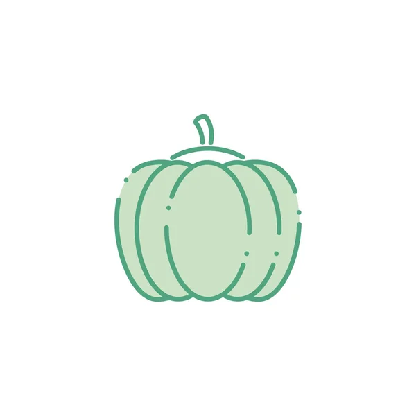 Vegetable pumpkin fill style icon – stockvektor