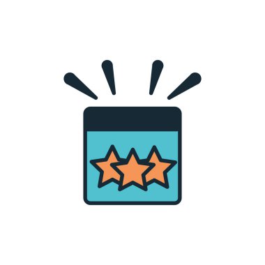 startup with box stars fill style icon