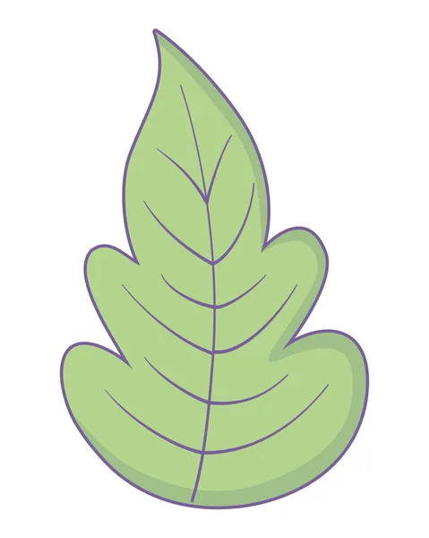 Ilustración vectorial de diseño de hoja aislada — Vector de stock