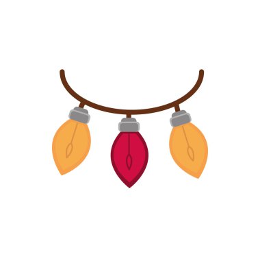 Ampul dekorasyonu mutlu noel simgesi