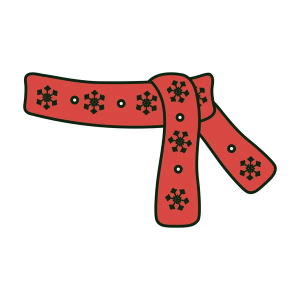 Теплий шарф одяг зимове Різдво — стоковий вектор