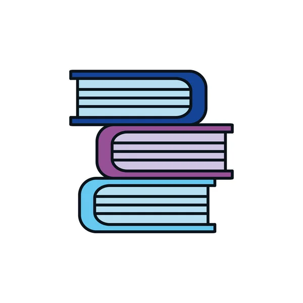 Isolerade böcker fyller design — Stock vektor