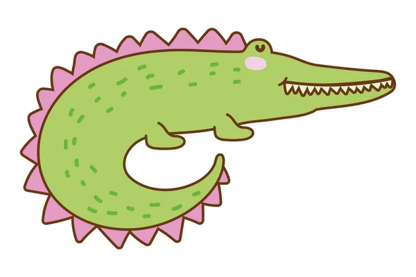 Isolated crocodile cartoon vector design — Stock Vector