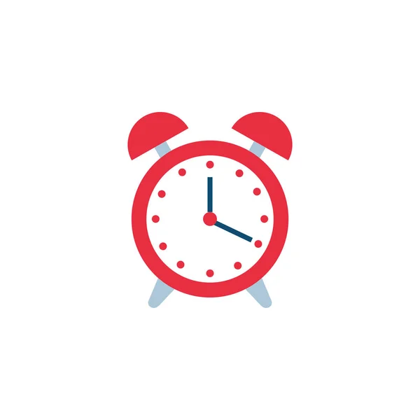 Relógio de alarme ícone de estilo plano —  Vetores de Stock