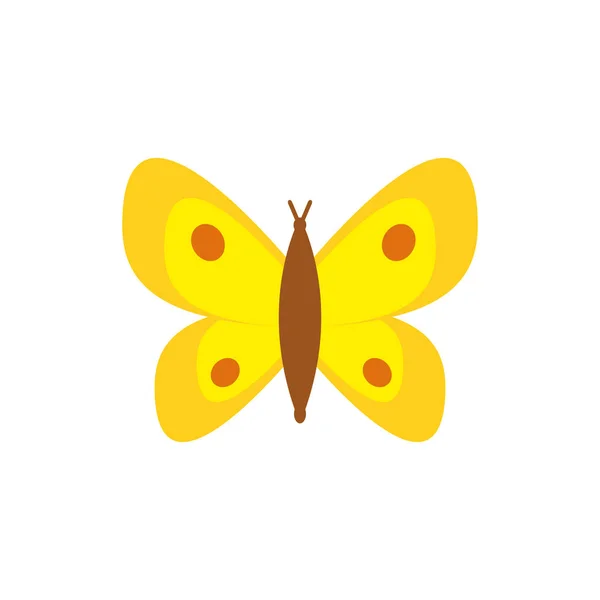 Isolado icono de mariposa plana diseño vectorial — Vector de stock