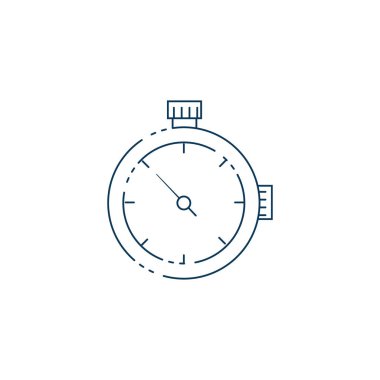 Zamanlayıcı kronometre satır biçimi simgesi