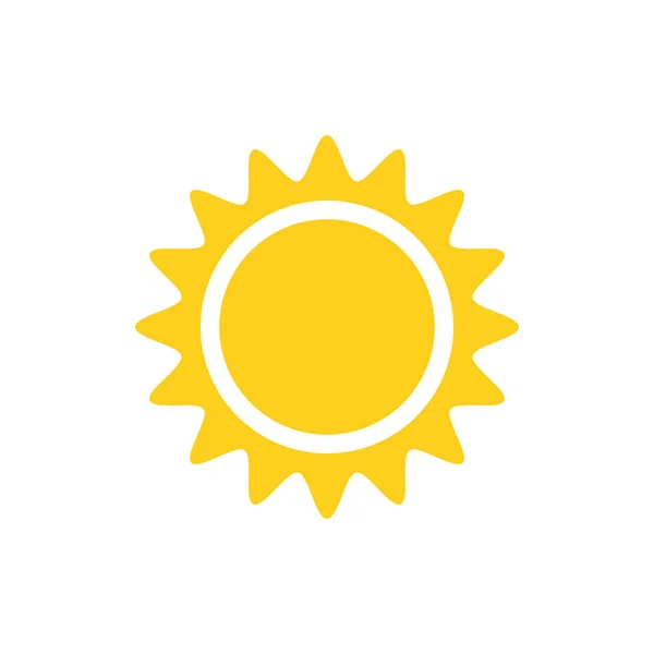 Ізольований значок сонця плоский векторний дизайн — стоковий вектор