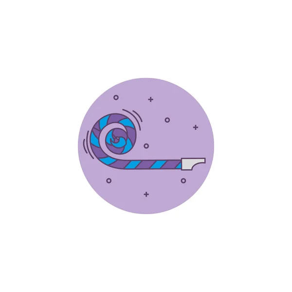 Party whistle detailed style icon — Διανυσματικό Αρχείο