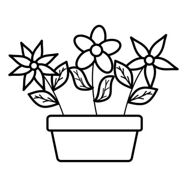 kare seramik pot dekorasyon çiçekler ve Leafs Bahçe