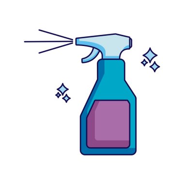 İzole edilmiş temiz sprey detaylı tasarım