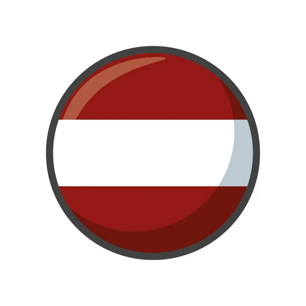 Isolierte Lettland Flagge Icon Block Design — Stockvektor