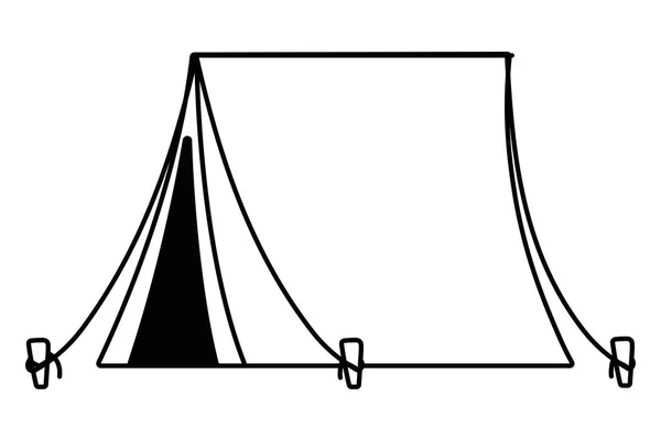 Conception vectorielle de tente et de camping — Image vectorielle