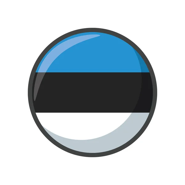Isolated estonia flag icon block design — Vetor de Stock