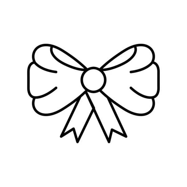 Bow ribbon elegant line style — Wektor stockowy