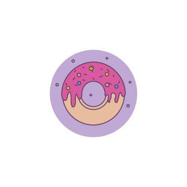 delicious donut detailed style icon