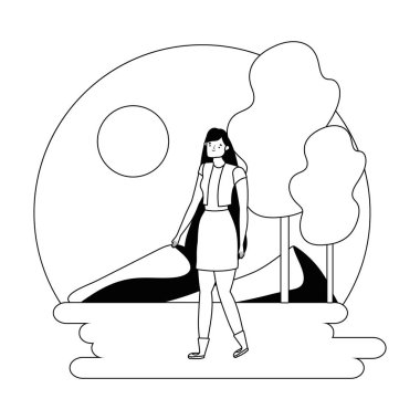 İzole edilmiş Avatar kadın vektör tasarımı