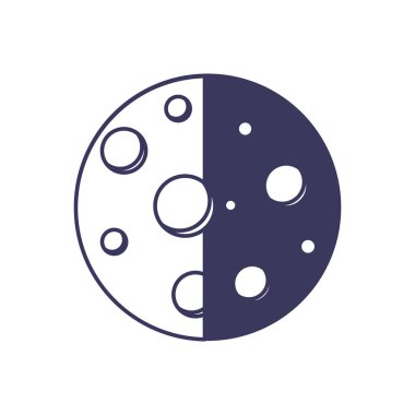 Güneş tutulması astroloji ay çizgisi görüntüsü