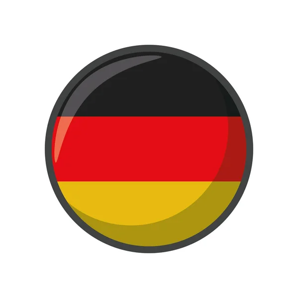 Isolated germany flag icon block design — 스톡 벡터