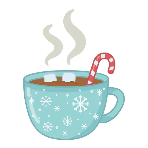 Vrolijk kerst cup vector ontwerp — Stockvector