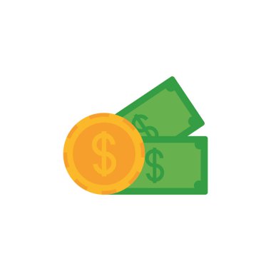 Para ticareti düz imaj simgesi