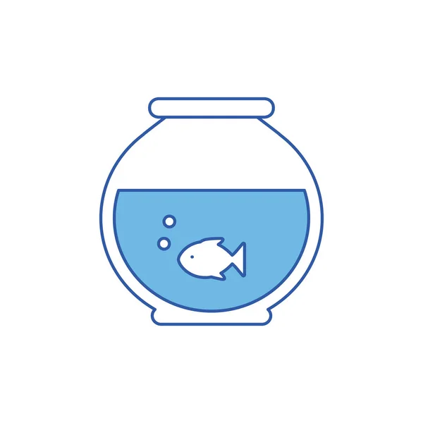 Izolowana ikona akwarium wypełnić projekt — Wektor stockowy