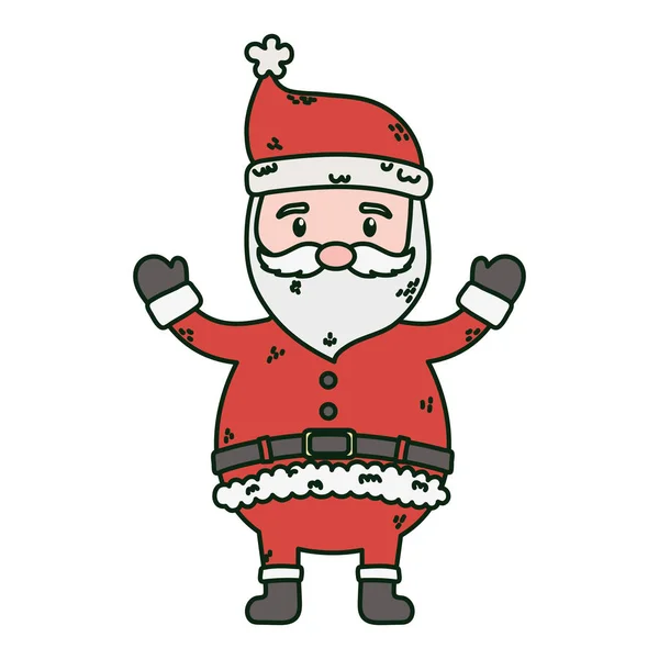 Santa claus caractère célébration joyeux Noël — Image vectorielle