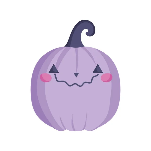 Pumpkin icon trick or treat happy halloween — Vetor de Stock