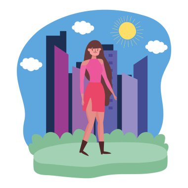 İzole edilmiş Avatar kadın vektör tasarımı