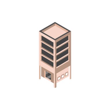 özel mülk isometrik stili inşa etmek