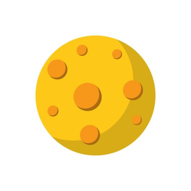 Astroloji Ay düz simgesi