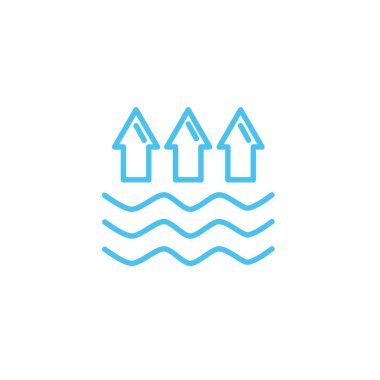 Satır biçimi simgesi üzerinde ok olan su dalgaları