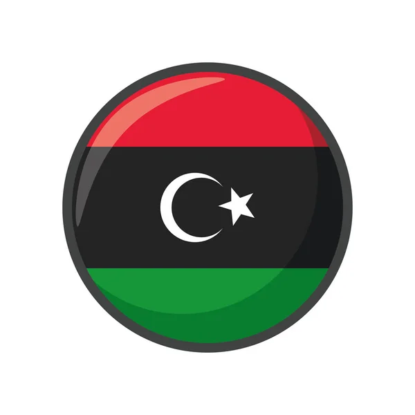 Diseño de bloques de iconos aislados de libya — Archivo Imágenes Vectoriales