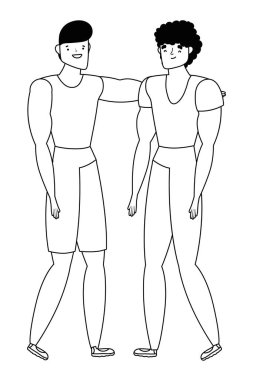 İzole avatar erkek vektör tasarımı