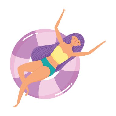 Yaz mayo tasarımı ile kız