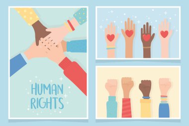 İnsan hakları, birlikte toplum eşitlik kartları dağıtıyor