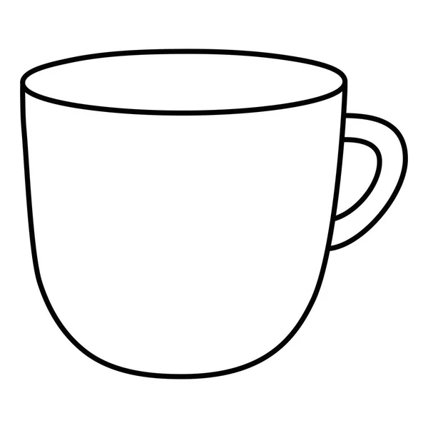 Diseño aislado del vector taza de café — Vector de stock