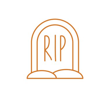 Cadılar Bayramı mezar vektör tasarımı