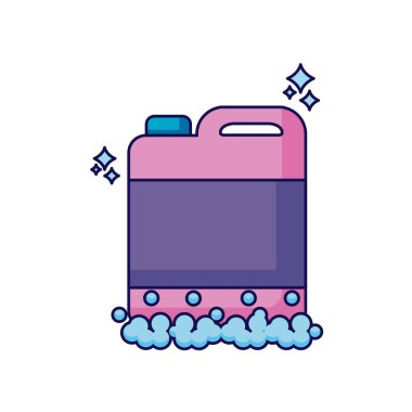 Isolated detergent bottle detailed design