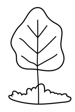 İzole soyut ve sezon ağacı tasarımı