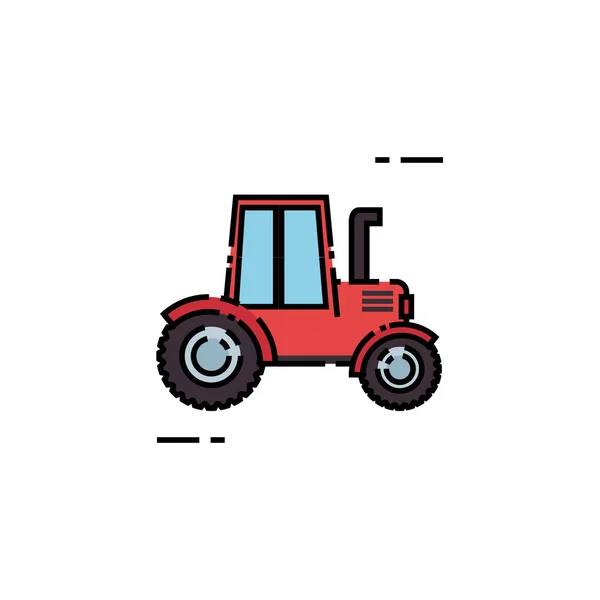 Trator caminhão máquina fazenda cartoon linha grossa imagem vetorial de  stockgiu© 335899780