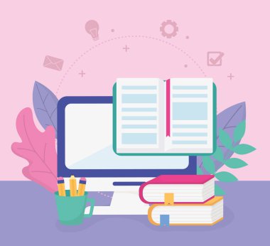 Bilgisayar kitabı, okul eğitimini çevrimiçi resimle kaleme aldı