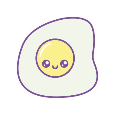 Isolated kawaii egg icon fill design