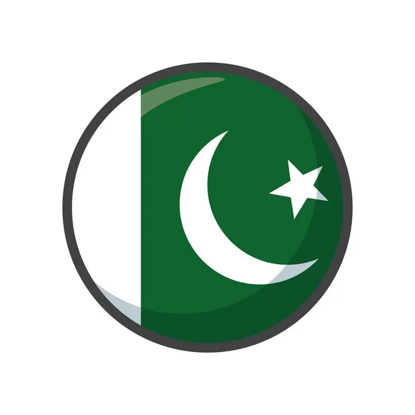 Isolated pakistan flag icon block design — Vetor de Stock
