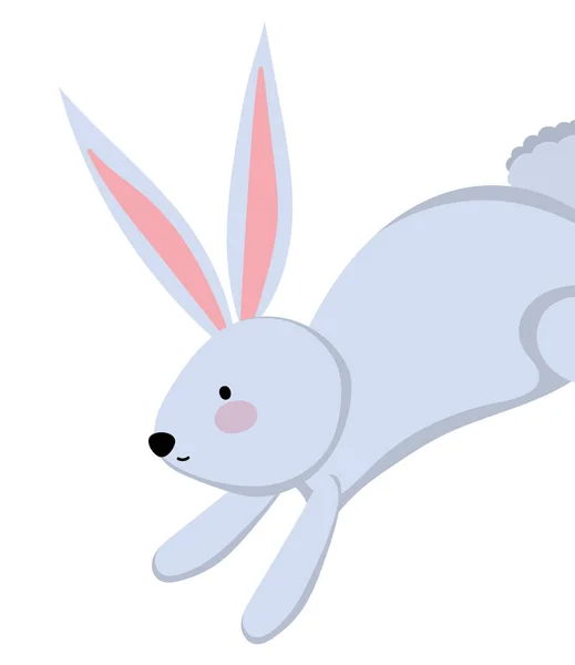 Isolierte Kaninchen Cartoon-Vektor-Design — Stockvektor